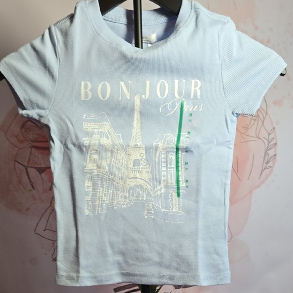 Other - Kids Light Blue Bonjour Paris T-Shirt